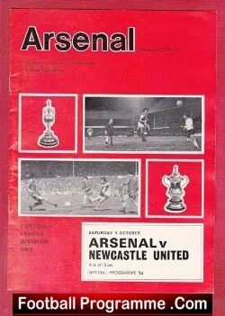 Arsenal v Newcastle United 1971