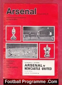 Arsenal v Newcastle United 1971 – League Cup