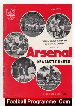 Arsenal v Newcastle United 1973