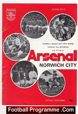 Arsenal v Norwich City 1972