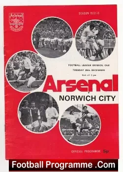 Arsenal v Norwich City 1972