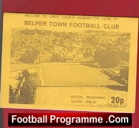 Belper Town v Farsely Celtic 1986