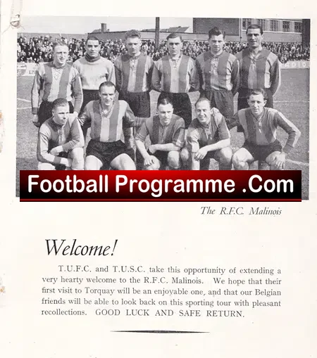 Bert Head Testimonial Torquay United 1947 – 1940s