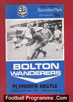 Bolton Wanderers v Plymouth Argyle 1972