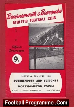 Bournemouth v Northampton Town 1968