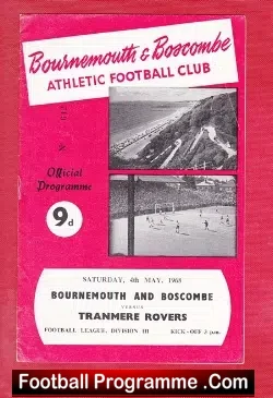 Bournemouth v Tranmere Rovers 1968