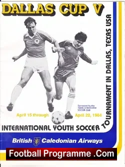 Dallas Cup Football Soccer Portsmouth Aberdeen 1984