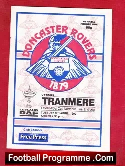 Doncaster Rovers v Tranmere Rovers 1990 – LDF Cup Final
