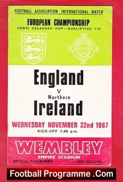 England v Northern Ireland 1967 – Bobby Charlton v George Best