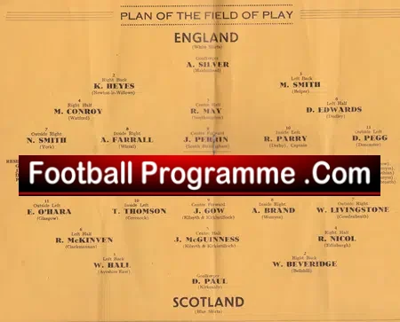 England v Scotland 1951 – Young Duncan Edwards Schoolboy