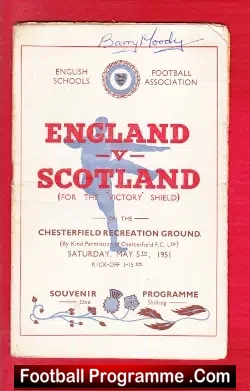 England v Scotland 1951 – Young Duncan Edwards Schoolboy
