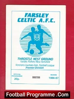 Farsley Celtic v Boston 1986