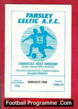 Farsley Celtic v Harrogate Town 1987