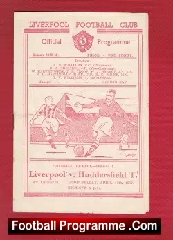 Liverpool v Huddersfield Town 1949 – Plus Bob Paisley
