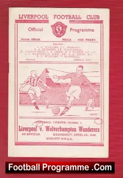 Liverpool v Wolves 1949