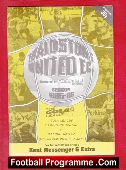 Maidstone United v Telford United 1985