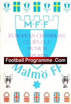 Malmo v Nottingham Forest 1979 European Cup Final Sweden