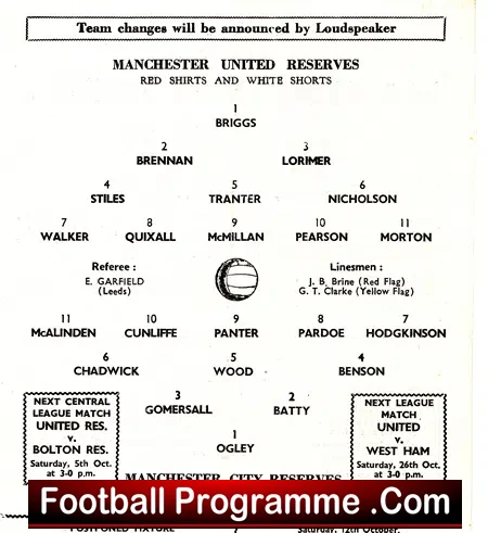 Manchester United v Manchester City 1963 - Reserves George Best