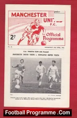 Manchester United v Newcastle United 1963 – Youths George BEST