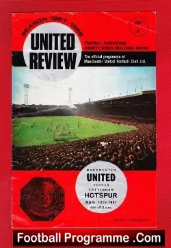 Manchester United v Tottenham 1967 – Charity Shield