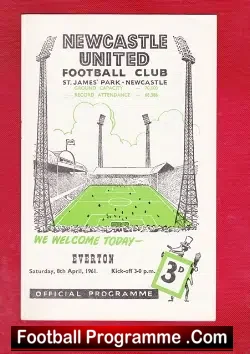 Newcastle United v Everton 1961