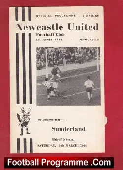 Newcastle United v Sunderland 1964