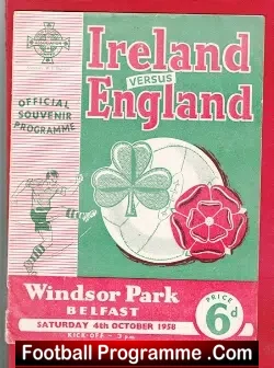 Northern Ireland v England 1958