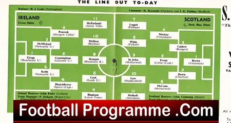 Northern Ireland v Scotland 1959