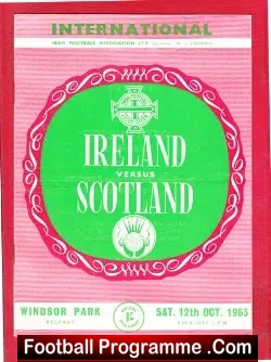 Northern Ireland v Scotland 1963 – in Belfast