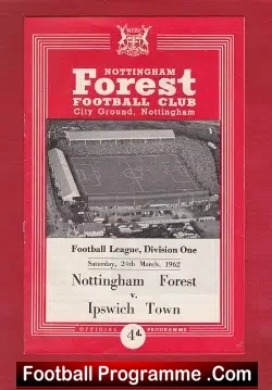 Nottingham Forest v Ipswich Town 1962 – Champions