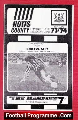 Notts County v Bristol City 1974