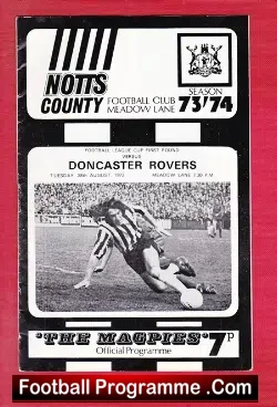 Notts County v Doncaster Rovers 1973