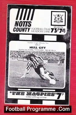 Notts County v Hull City 1973