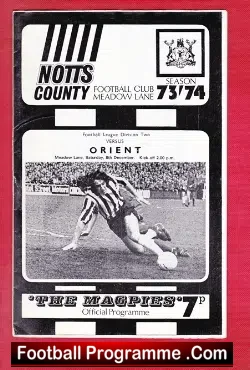 Notts County v Leyton Orient 1973