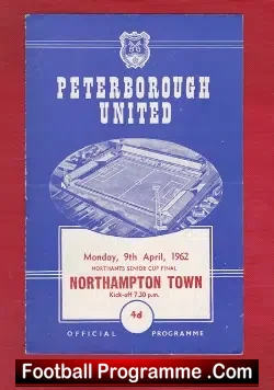 Peterborough United v Northampton Town 1962 – Senior Cup Final