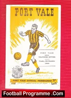 Port Vale v Tranmere Rovers 1960