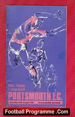 Portsmouth v Blackburn Rovers 1969 - football programme