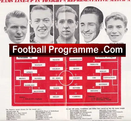 Scotland XI v Scottish League 1962 – at Hampden Park