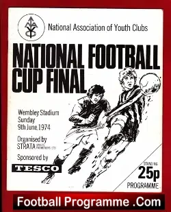 Sheffield v Plymouth 1974 – National Youth Cup Final Wembley