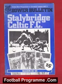 Stalybridge Celtic v Winsford United 1982