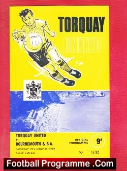 Torquay United v Bournemouth 1969