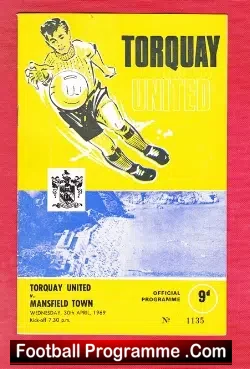 Torquay United v Mansfield Town 1969