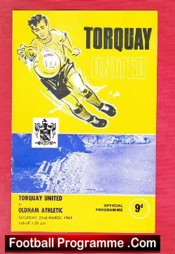 Torquay United v Oldham Athletic 1969
