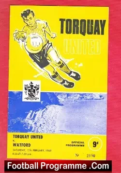 Torquay United v Watford 1969