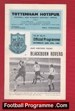 Tottenham Hotspur v Blackburn Rovers 1966