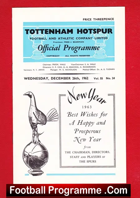 Tottenham Hotspur v Ipswich Town 1962