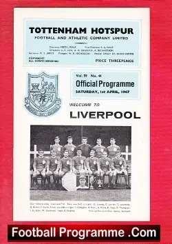 Tottenham Hotspur v Liverpool 1967