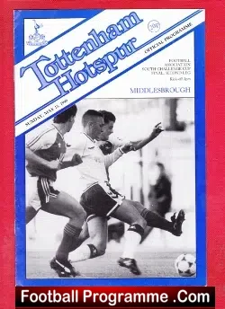 Tottenham Hotspur v Middlesbrough 1990 – Youth Cup Final Match