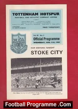 Tottenham Hotspur v Stoke City 1966