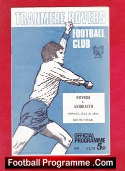 Tranmere Rovers v Arbroath 1972 – Friendly Game